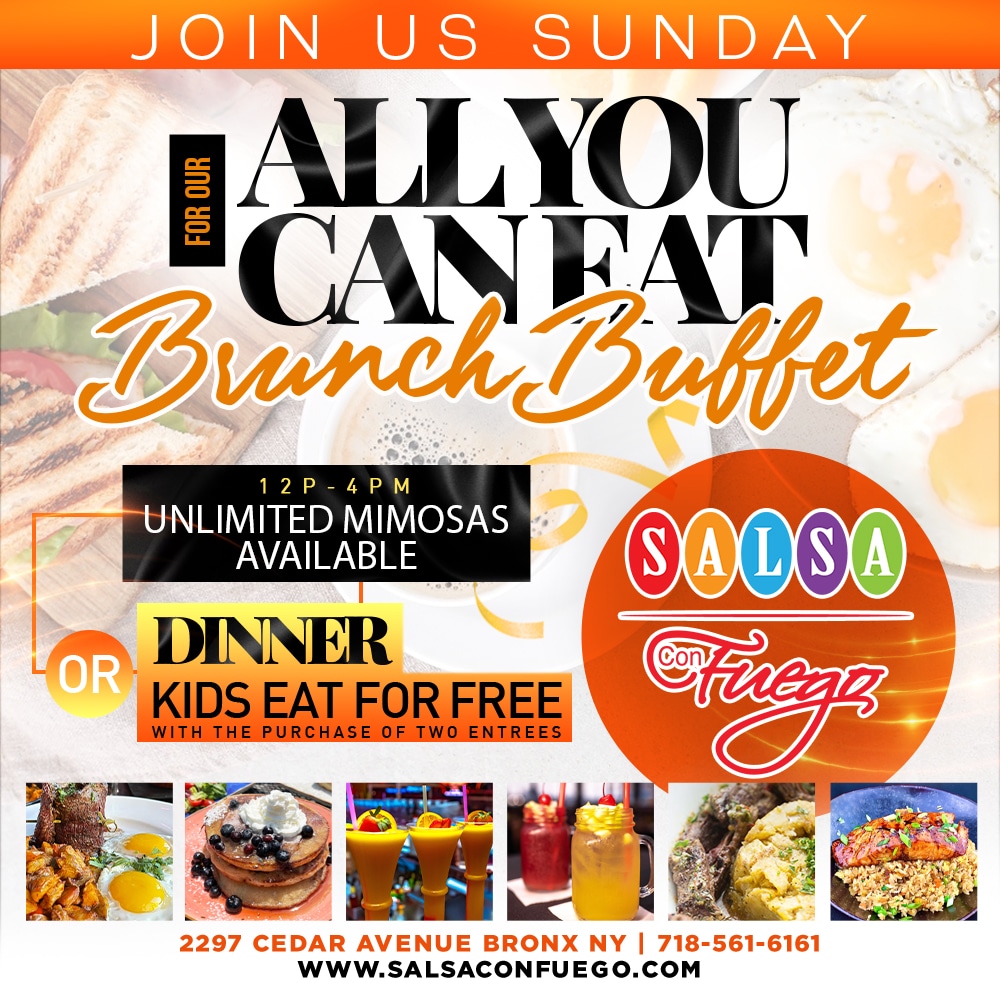Sunday All You Can Eat Brunch Buffet & Dinner - Salsa Con Fuego